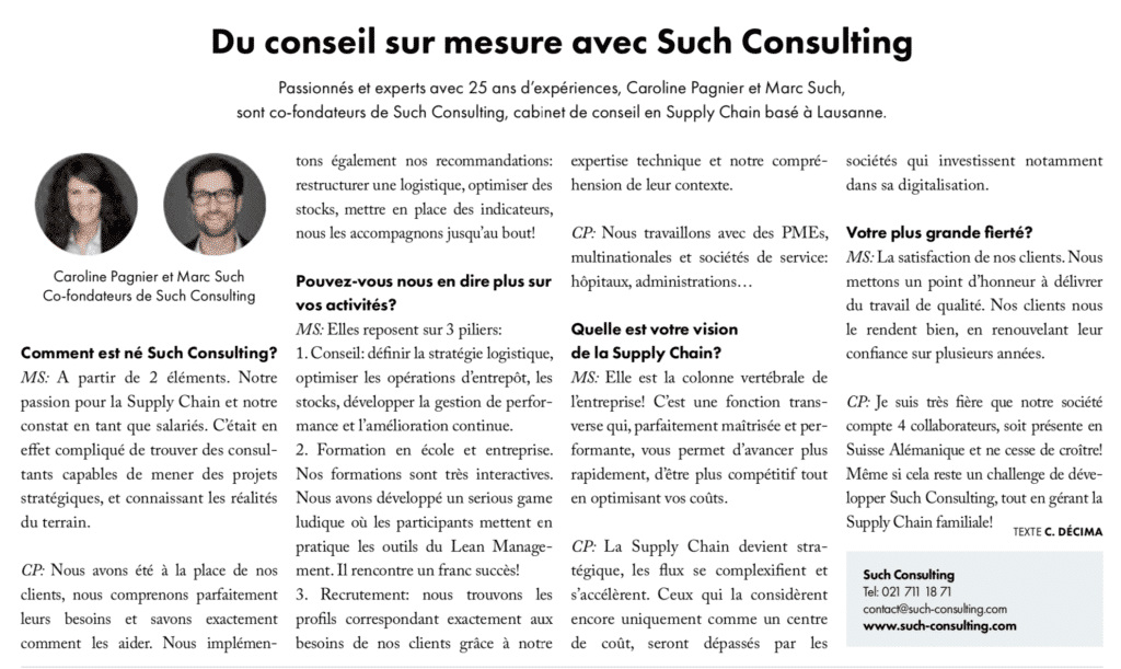 PME Mag Avril 2019 Such Consulting