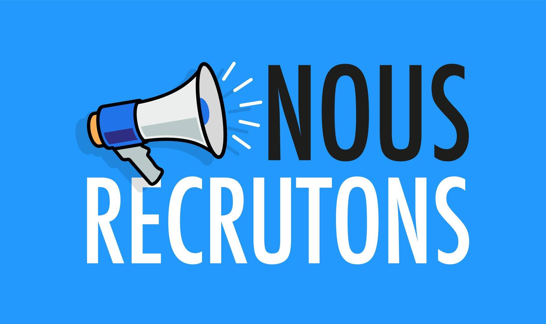 nous recrutons